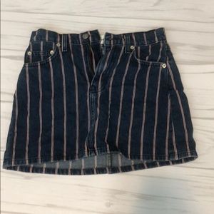 reformation denim skirt